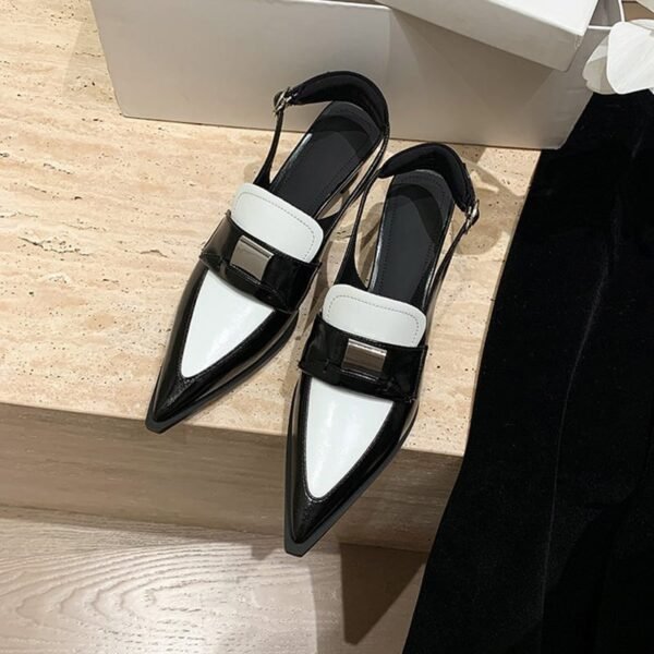 CHIKO Antonella Pointy Toe Kitten Heels Slingback Shoes - Image 2