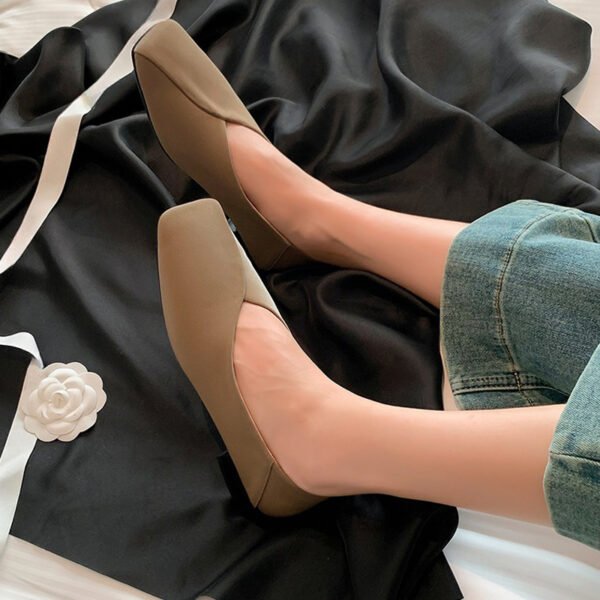 CHIKO Azalea Square Toe Block Heels Pumps Shoes - Image 2