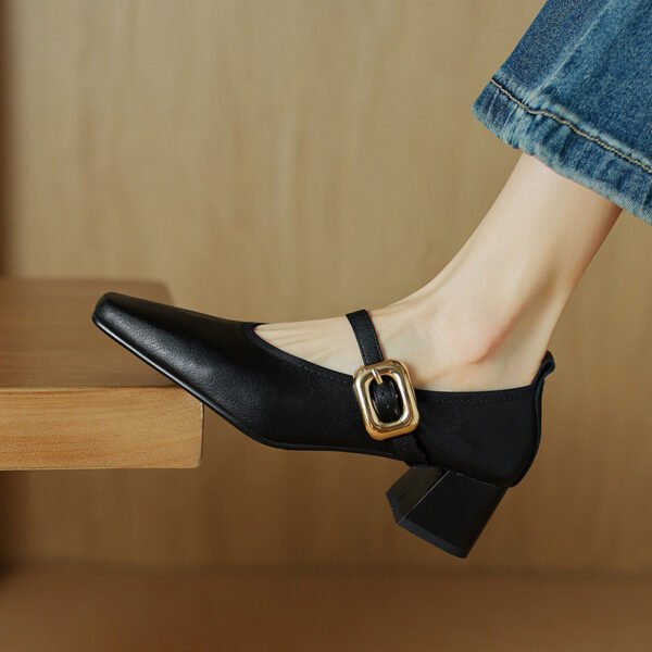 CHIKO Anaya Square Toe Block Heels Mary Jane Shoes - Image 2