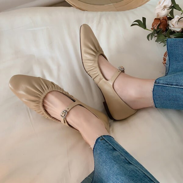 CHIKO Elisa Round Toe Block Heels Mary Jane Shoes - Image 2