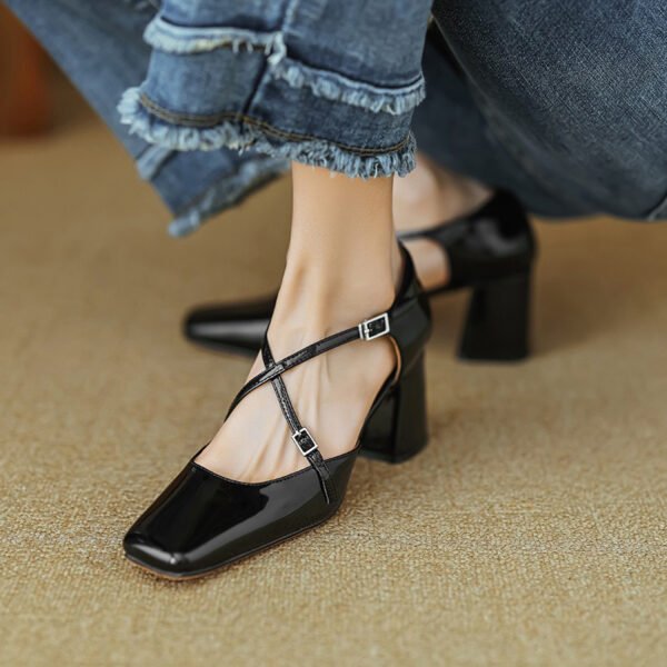 CHIKO Annalise Square Toe Block Heels Pumps Shoes - Image 2