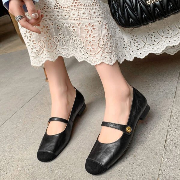 CHIKO Frances Round Toe Block Heels Mary Jane Shoes - Image 2
