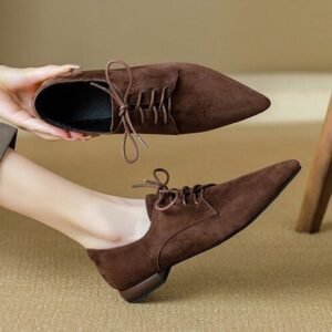 CHIKO Celeste Pointy Toe Block Heels Oxfords Shoes