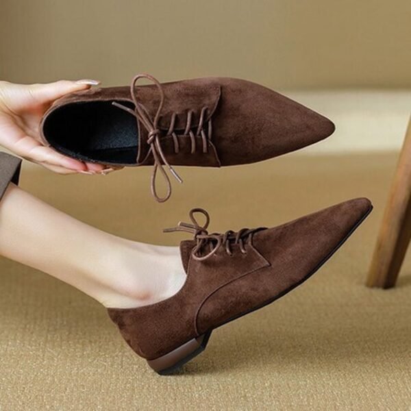 CHIKO Celeste Pointy Toe Block Heels Oxfords Shoes