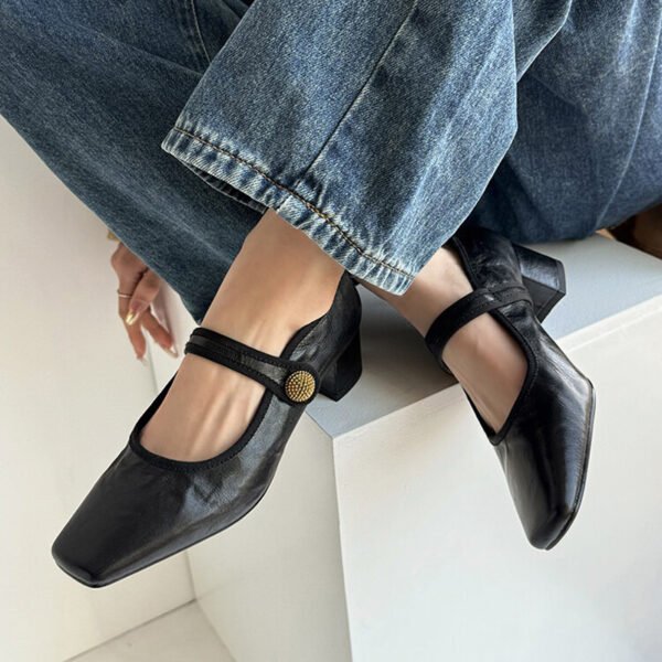 CHIKO Jane Square Toe Block Heels Mary Jane Shoes - Image 2