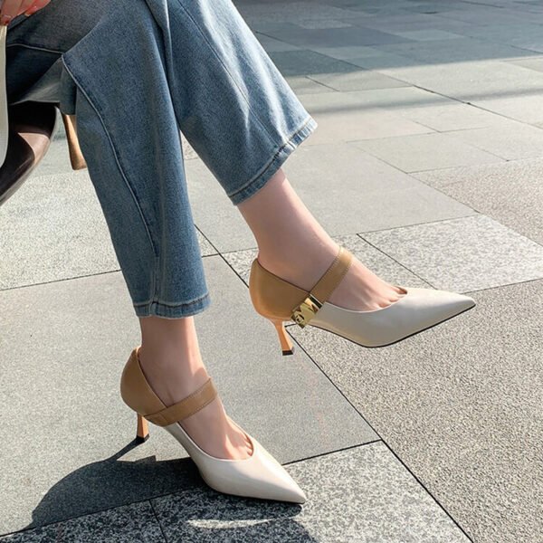 CHIKO Dahlia Pointy Toe Block Heels Mary Jane Shoes - Image 2