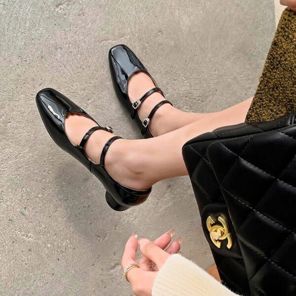 CHIKO Aitana Square Toe Block Heels Mary Jane Shoes - Image 2