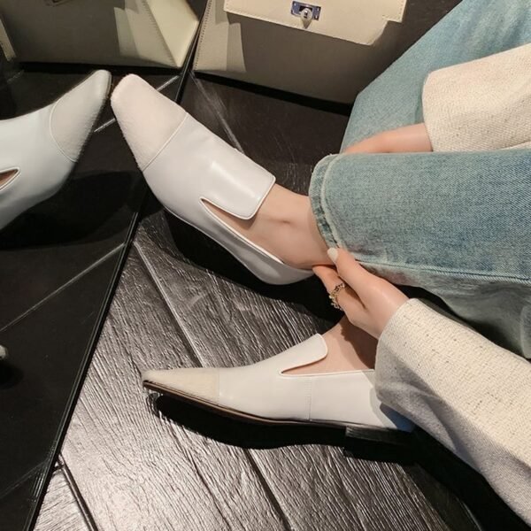 CHIKO Charlee Square Toe Block Heels Loafer Flats - Image 2