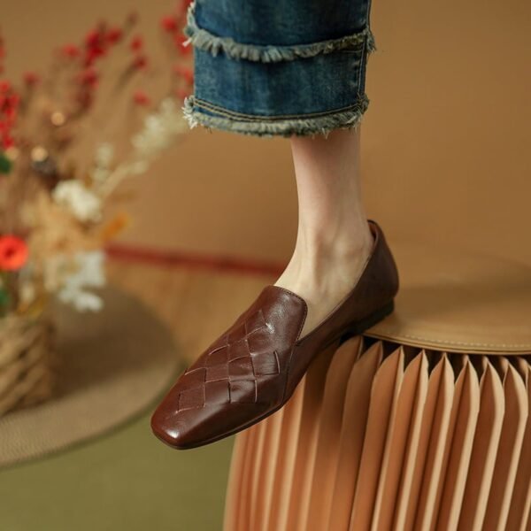 CHIKO Lorelai Square Toe Block Heels Loafers Shoes - Image 2