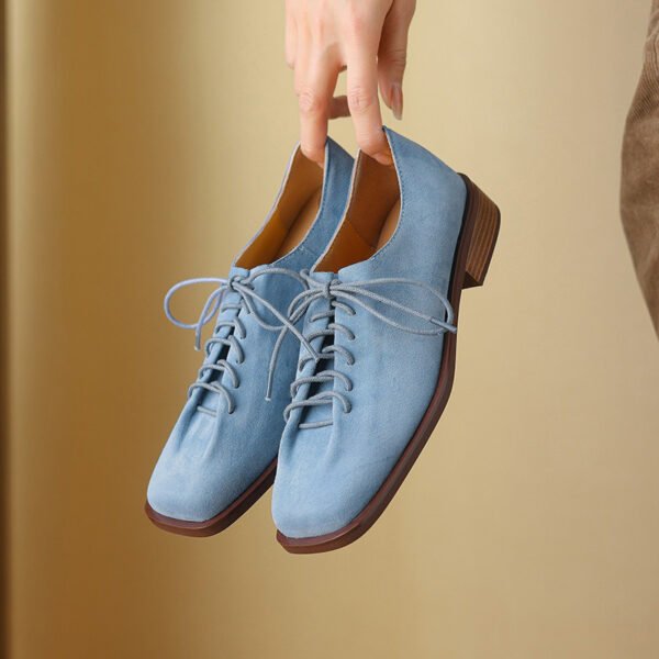 CHIKO Jimena Square Toe Block Heels Oxfords Shoes - Image 2