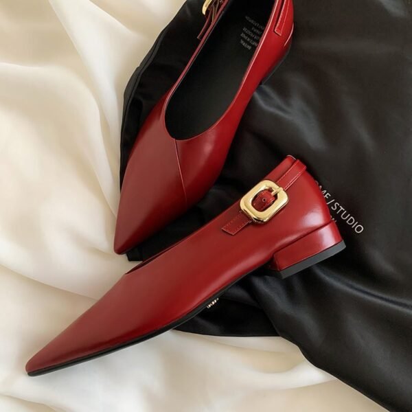 CHIKO Itzel Pointy Toe Block Heels Pumps Shoes - Image 2