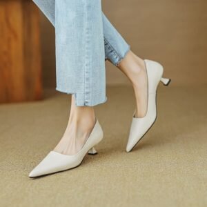 CHIKO Amani Pointy Toe Kitten Heels Pumps Shoes