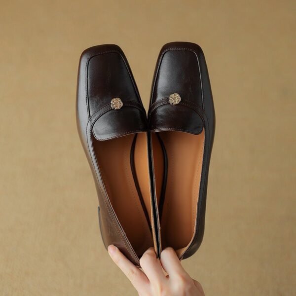 CHIKO Isabela Square Toe Block Heels Loafers Shoes - Image 2