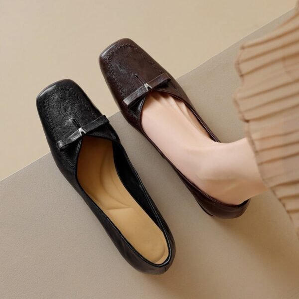 CHIKO Leyla Square Toe Block Heels Pumps Shoes - Image 2