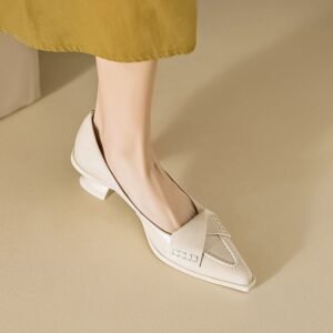 CHIKO Jordan Pointy Toe Block Heels Pumps Shoes