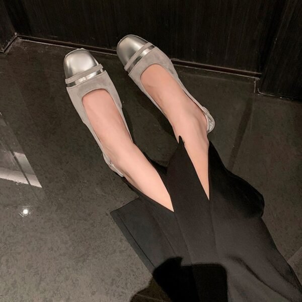 CHIKO Averie Square Toe Block Heels Slingback Shoes