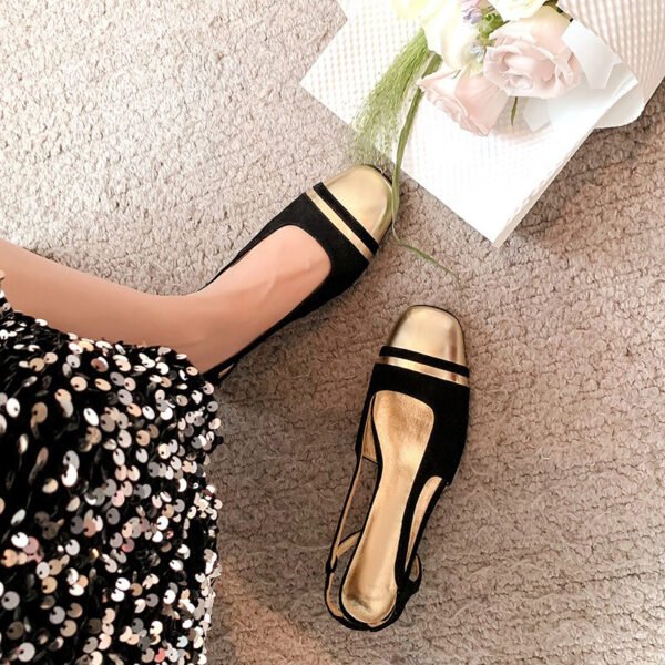 CHIKO Averie Square Toe Block Heels Slingback Shoes - Image 2
