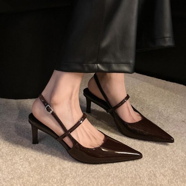 CHIKO Shelby Pointy Toe Block Heels Slingback Shoes - Image 2