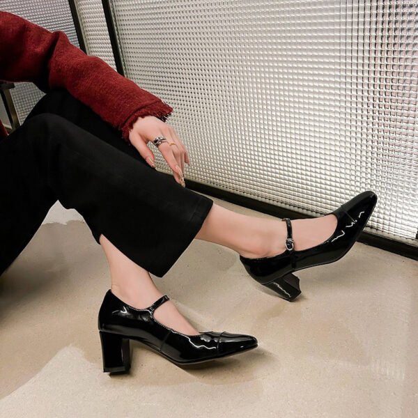 CHIKO Nia Round Toe Block Heels Mary Jane Shoes - Image 2