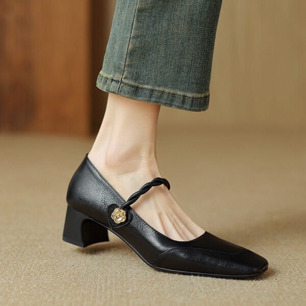 CHIKO Chaya Square Toe Block Heels Mary Jane Shoes - Image 2