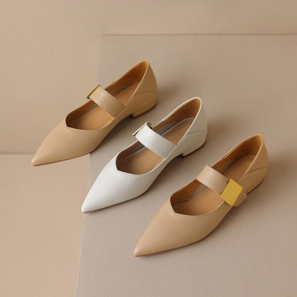 CHIKO Karsyn Pointy Toe Block Heels Mary Jane Shoes - Image 2