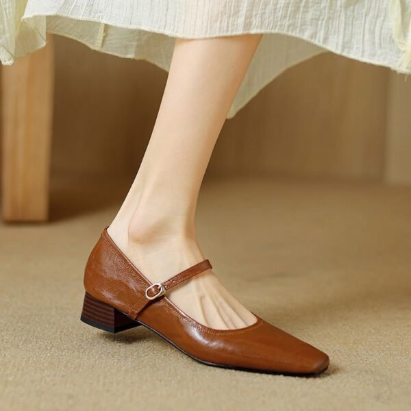 CHIKO Ariya Square Toe Block Heels Mary Jane Shoes