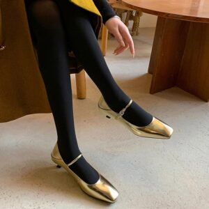 CHIKO Monroe Square Toe Kitten Heels Mary Jane Shoes