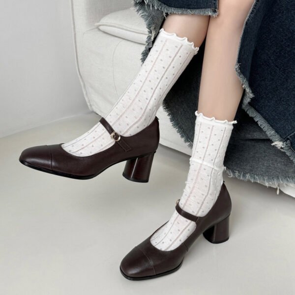 CHIKO Frankie Round Toe Block Heels Mary Jane Shoes - Image 2