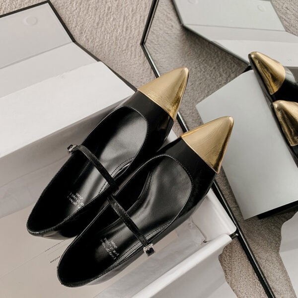CHIKO Sunny Pointy Toe Block Heels Mary Jane Flats - Image 2