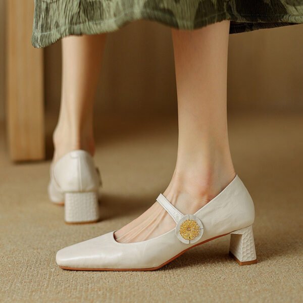 CHIKO Kyla Square Toe Chunky Heels Mary Jane Shoes - Image 2