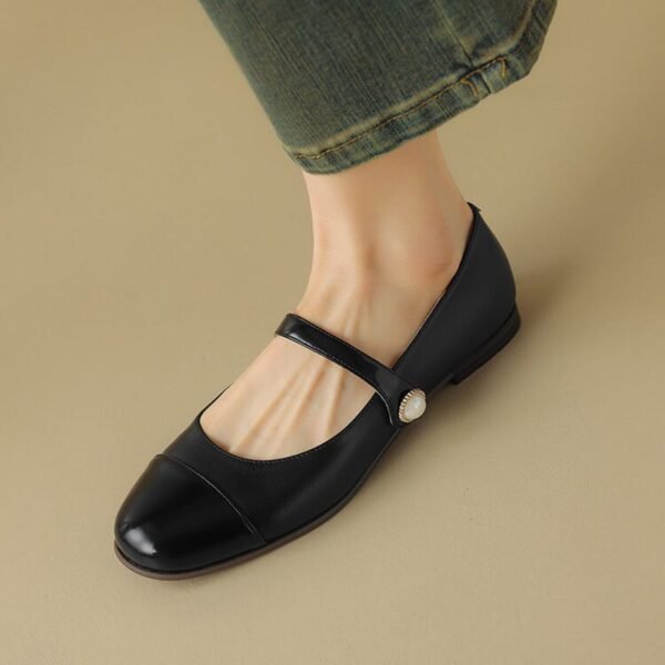 CHIKO Lorelei Round Toe Block Heels Mary Jane Flats - Image 2