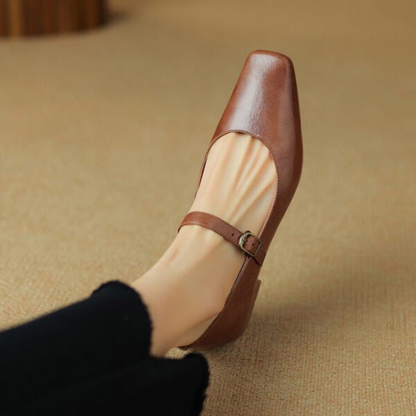 CHIKO Julieta Square Toe Block Heels Mary Jane Shoes - Image 2