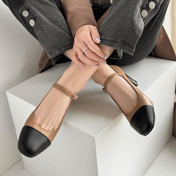 CHIKO Salem Round Toe Block Heels Mary Jane Shoes - Image 2