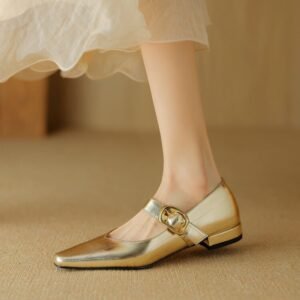 CHIKO Sylvie Pointy Toe Block Heels Mary Jane Shoes