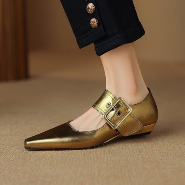 CHIKO Armani Square Toe Wedge Mary Jane Flats - Image 2