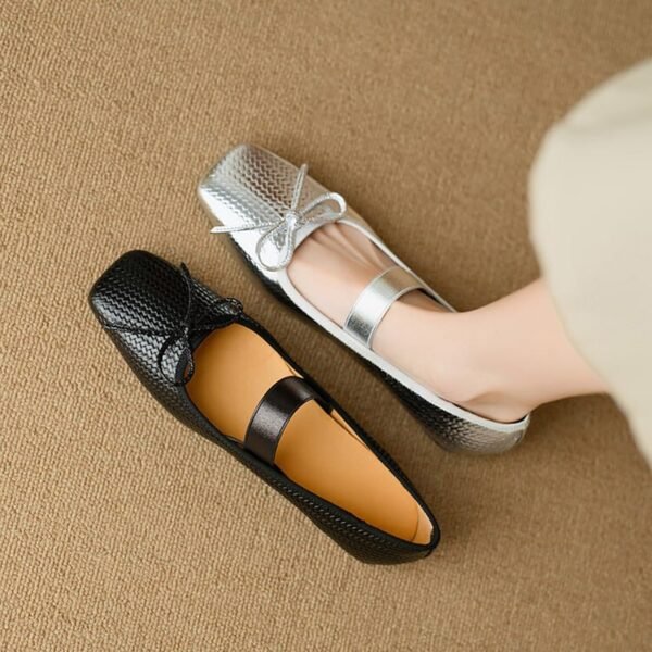 CHIKO Aisha Square Toe Block Heels Mary Jane Flats