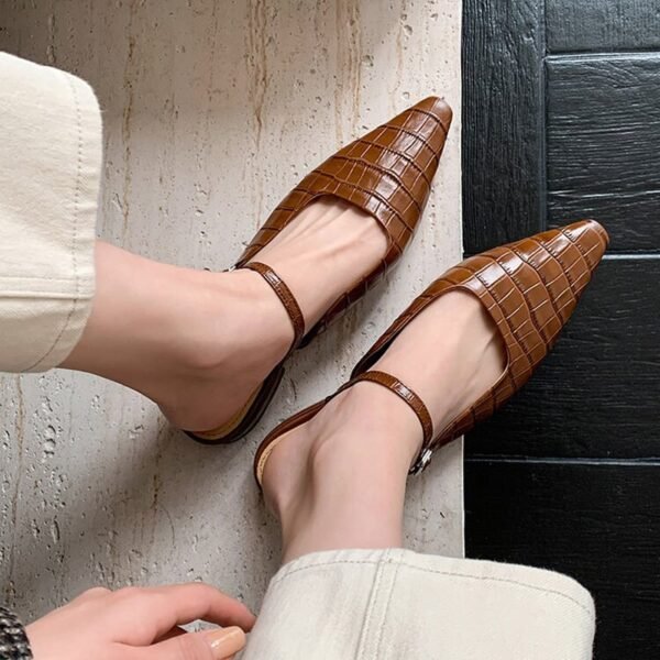 CHIKO Florence Pointy Toe Block Heels Clogs/Mules Shoes