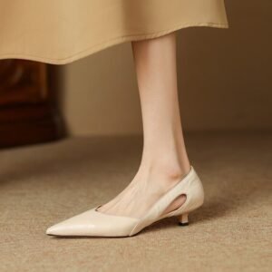 CHIKO Gloria Pointy Toe Kitten Heels Pumps Shoes
