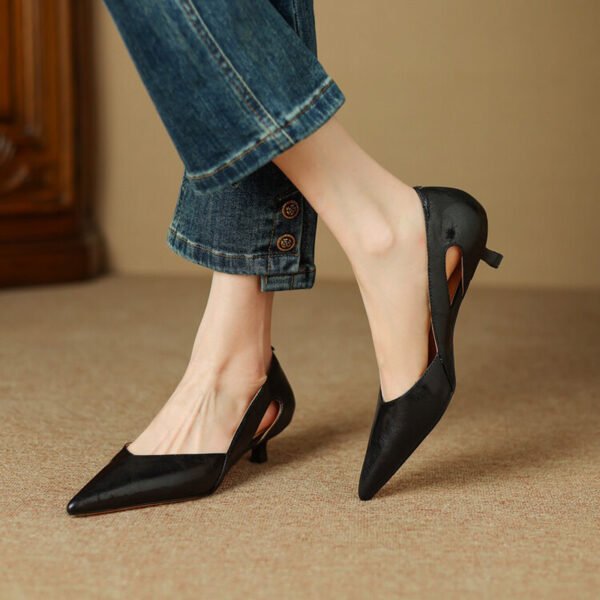 CHIKO Gloria Pointy Toe Kitten Heels Pumps Shoes - Image 2