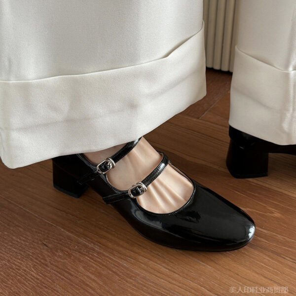 CHIKO Maxine Square Toe Block Heels Mary Jane Shoes - Image 2