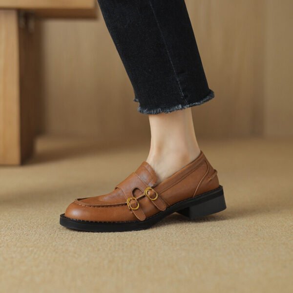 CHIKO Eileen Round Toe Block Heels Oxfords Shoes - Image 2