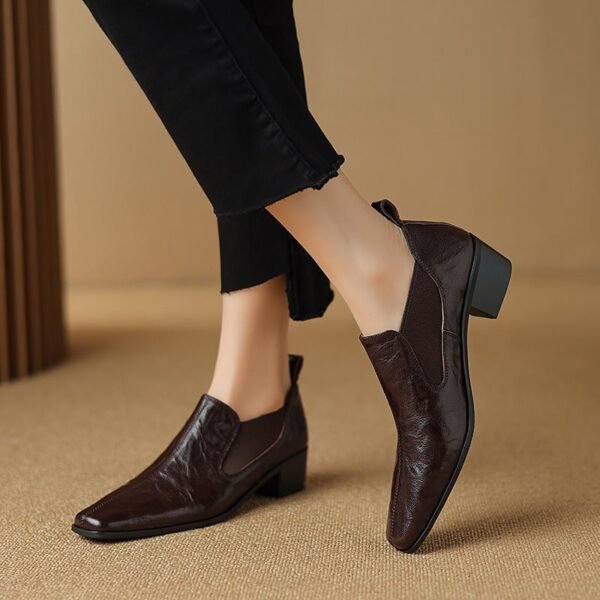 CHIKO Ariyah Square Toe Block Heels Pumps Shoes