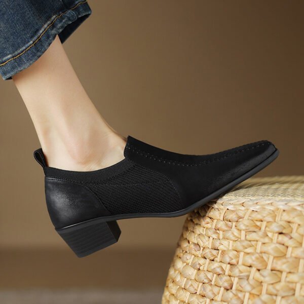CHIKO Heidi Square Toe Block Heels Pumps Shoes - Image 2