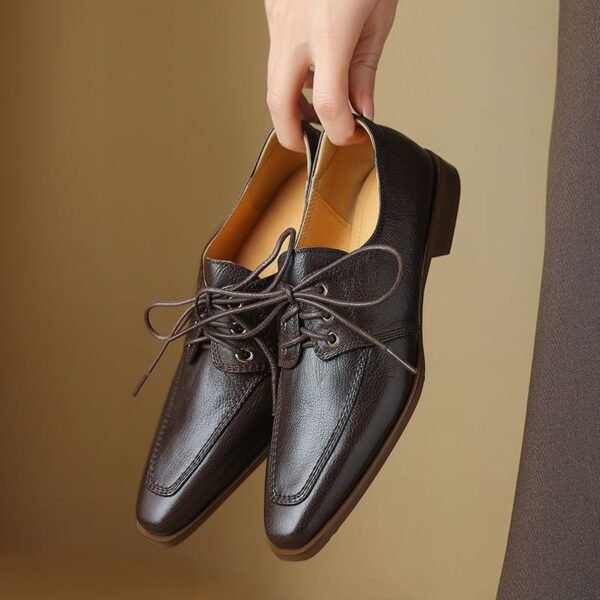 CHIKO Leighton Square Toe Block Heels Oxfords Shoes