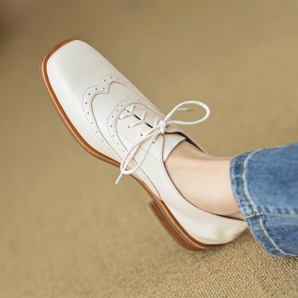 CHIKO Gabriela Square Toe Block Heels Oxfords Shoes - Image 2
