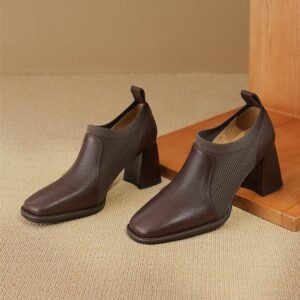 CHIKO Shiloh Square Toe Block Heels Ankle Boots
