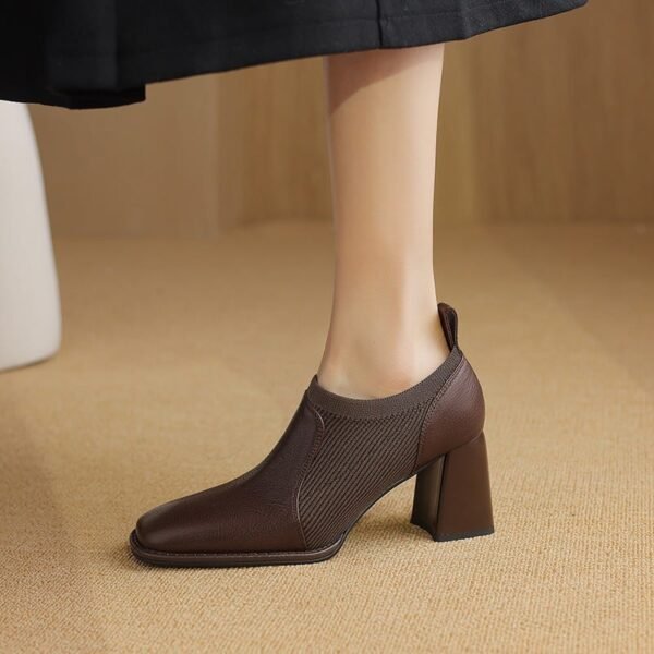 CHIKO Shiloh Square Toe Block Heels Ankle Boots - Image 2