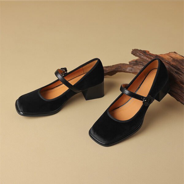 CHIKO Alessia Square Toe Block Heels Mary Jane Shoes - Image 2