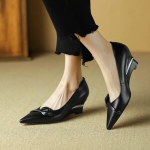CHIKO Ailani Pointy Toe Wedge Pumps Shoes