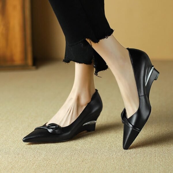CHIKO Ailani Pointy Toe Wedge Pumps Shoes
